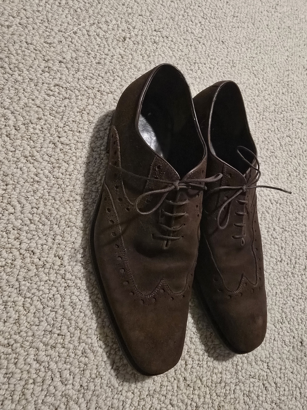 Men's Brown Suede FERRAGAMO